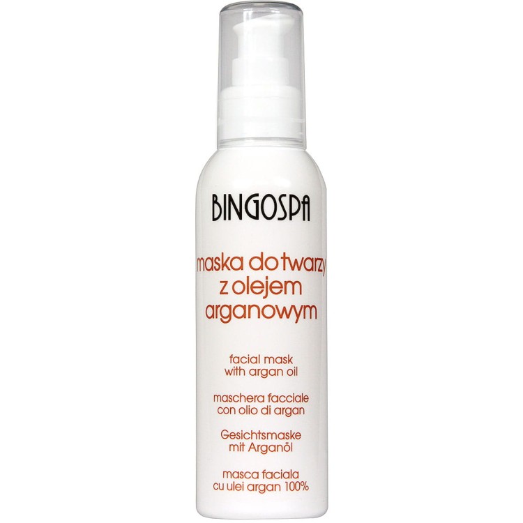 Maska do twarzy z olejem arganowym 150 g BINGOSPA