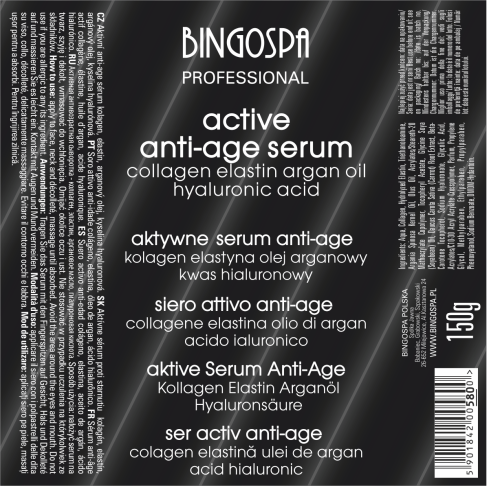 Aktywne serum Anti Age 150 g BINGOSPA Professional