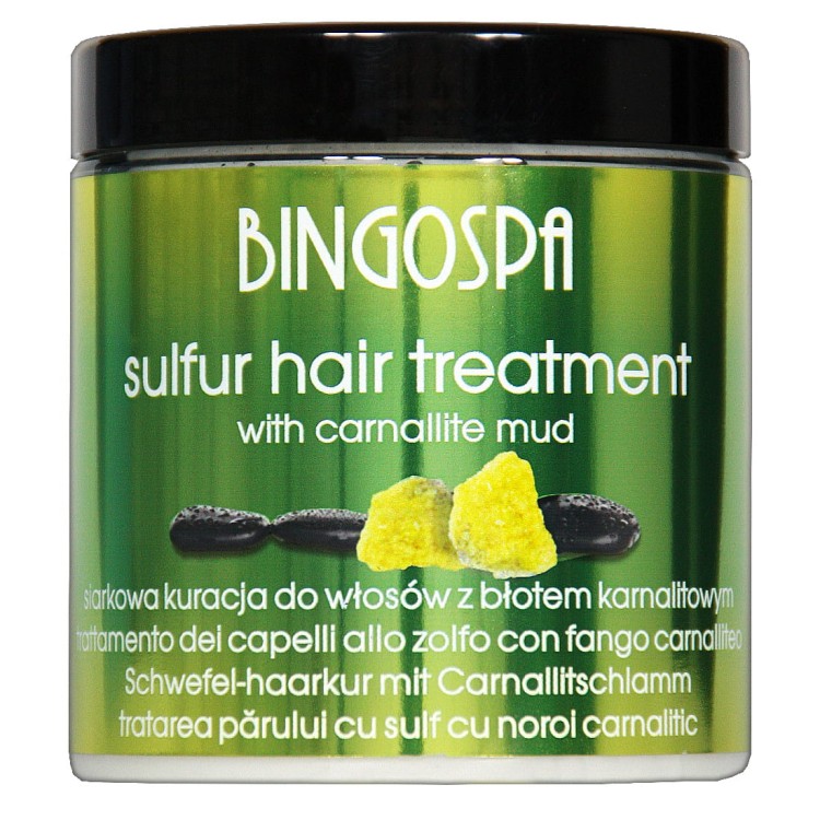 Siarkowa kuracja do włosów z błotem karnalitowym BINGOSPA