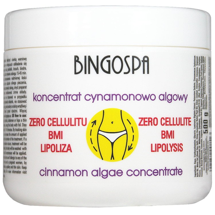 ZERO CELLULITE BMI LYPOLYSIS Cinnamon Algae Concentrate 500 g BINGOSPA