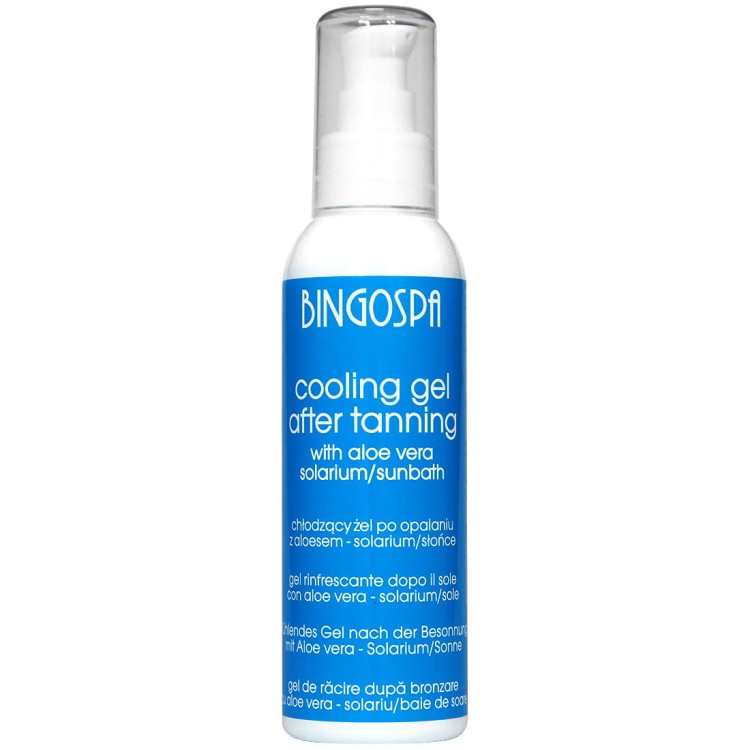 Chłodzący żel po opalaniu z aloesem słońce - solarium BINGOSPA