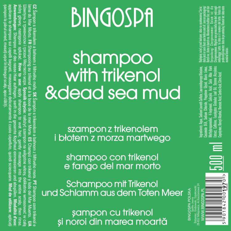 Szampon z Trikenolem i błotem z Morza Martwego BINGOSPA