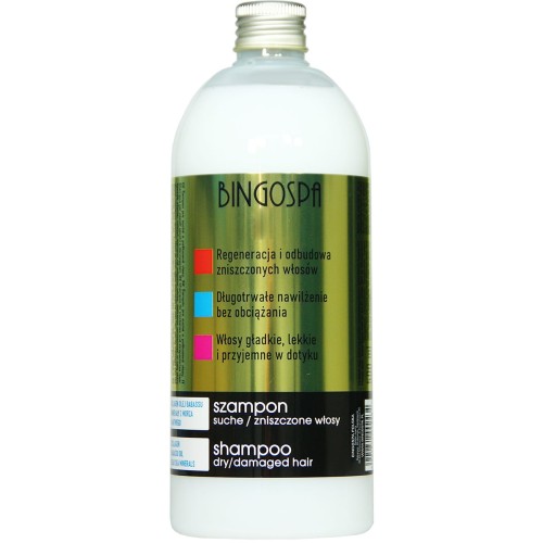 Kolagen-szampon do mycia i pielęgnacji włosów 500 ml z olejkiem babassu BINGOSPA