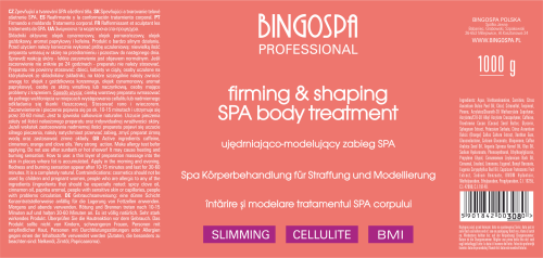 Ujędrniająco - modelujący zabieg SPA BINGOSPA Professional