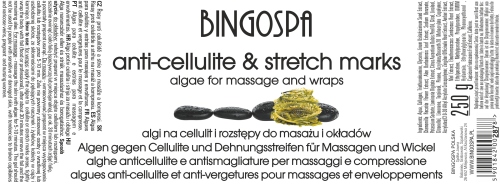 Algi na cellulit i rozstępy do okładów i masażu 250 g BINGOSPA