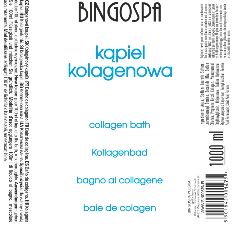 Kąpiel kolagenowa BINGOSPA