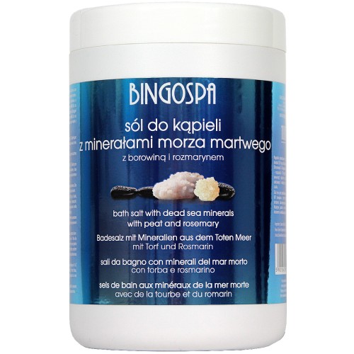 Sól z minerałami Morza Martwego z borowiną i rozmarynem BINGOSPA