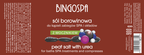Sól borowinowa do kąpieli zabiegów SPA i okładów z mocznikiem 900 g
