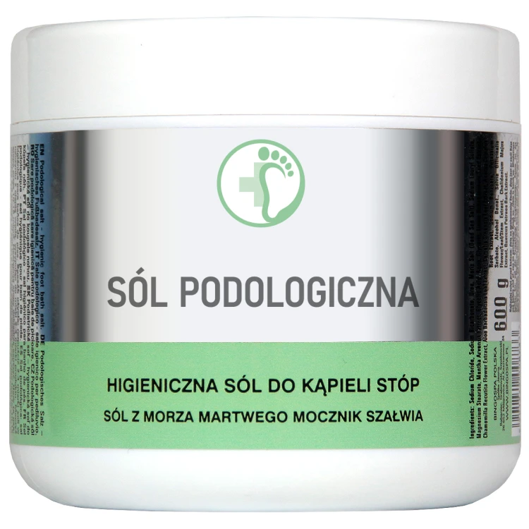 Sól podologiczna higieniczna sól do kąpieli stóp 600 g BINGOSPA