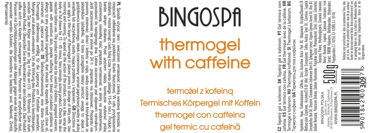 Termożel z kofeiną 500 g BINGOSPA