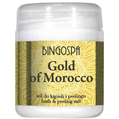 Gold of Morocco Sól do kąpieli peelingu z olejem arganowym 550 g BINGOSPA
