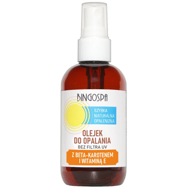 Olejek do opalania z beta-karotenem i witaminą E 100 ml BINGOSPA