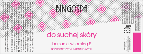 Do suchej skóry dłoni - łokci - kolan - stóp balsam z witaminą E - bez zapachu 250 g