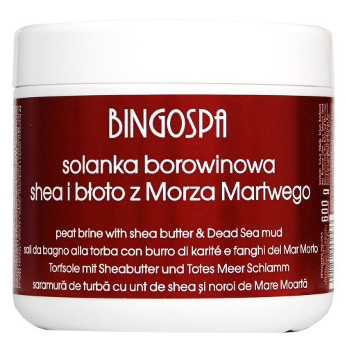 Solanka borowinowa z masłem shea i błotem z Morza Martwego 600 g BINGOSPA