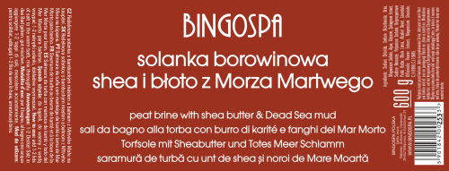 Solanka borowinowa z masłem shea i błotem z Morza Martwego 600 g BINGOSPA