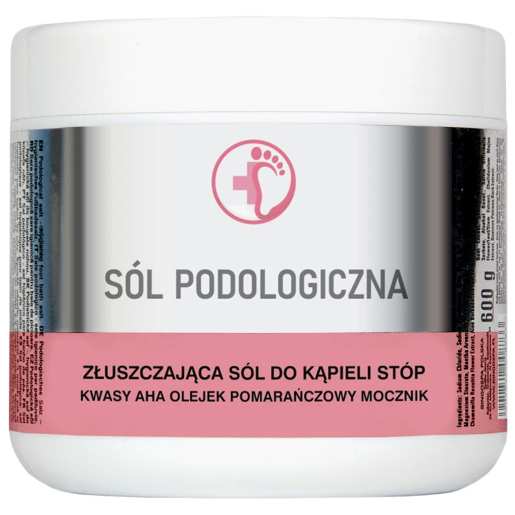 Sól podologiczna złuszczająca sól do kąpieli stóp 600 g BINGOSPA