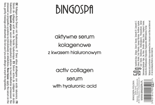 Aktywne serum kolagenowe z kwasem hialuronowym BINGOSPA