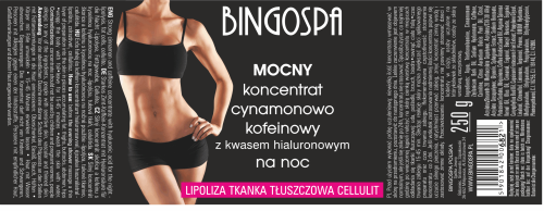 CELLULIT STOP Koncentrat na noc cynamonowo-kofeinowy z kwasem hialuronowym BINGOSPA 250 g