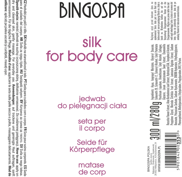 Jedwab do ciała BINGOSPA