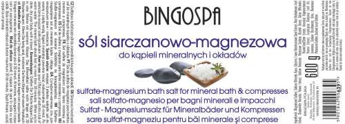 Sól siarczanowo-magnezowa BINGOSPA 600 g