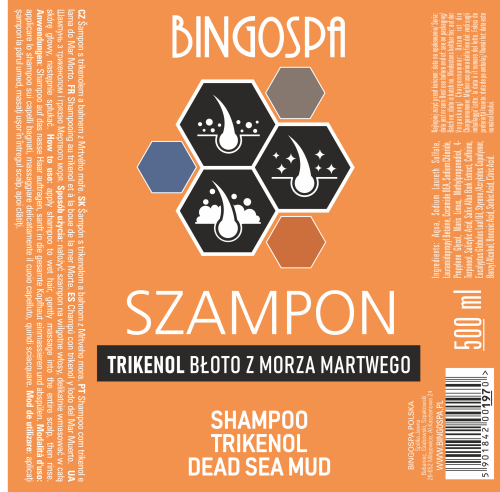 Szampon z Trikenolem i błotem z Morza Martwego 500 ml BINGOSPA