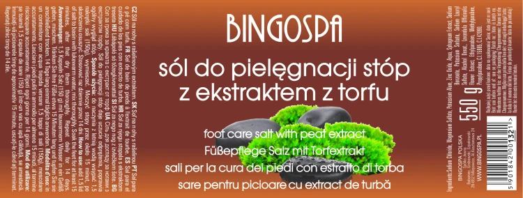 Sól do pielęgnacji stóp z ekstraktem z torfu BINGOSPA