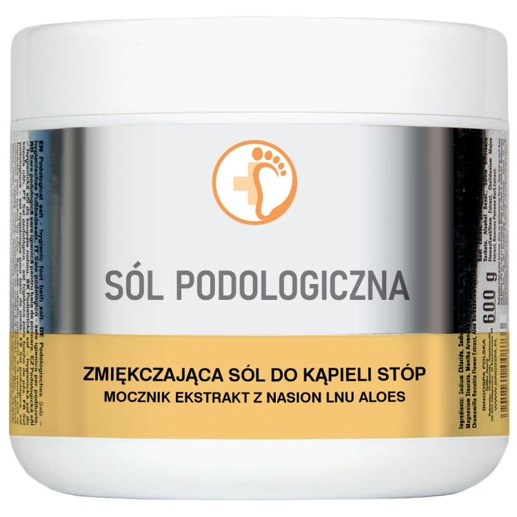 Sól podologiczna zmiękczająca sól do kąpieli stóp 600g BINGOSPA