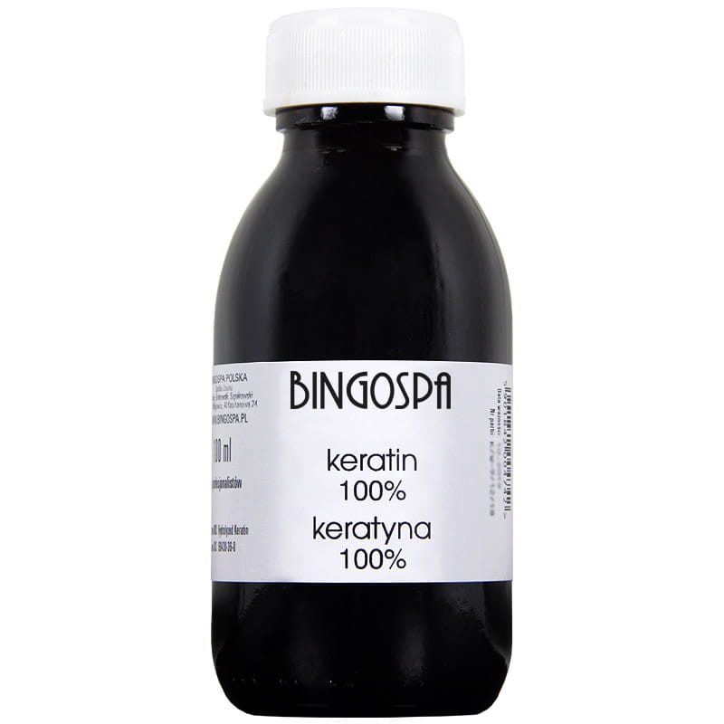 ZWIĘKSZA OBJĘTOŚĆ WŁOSÓW Keratyna 100% BINGOSPA 100 ml