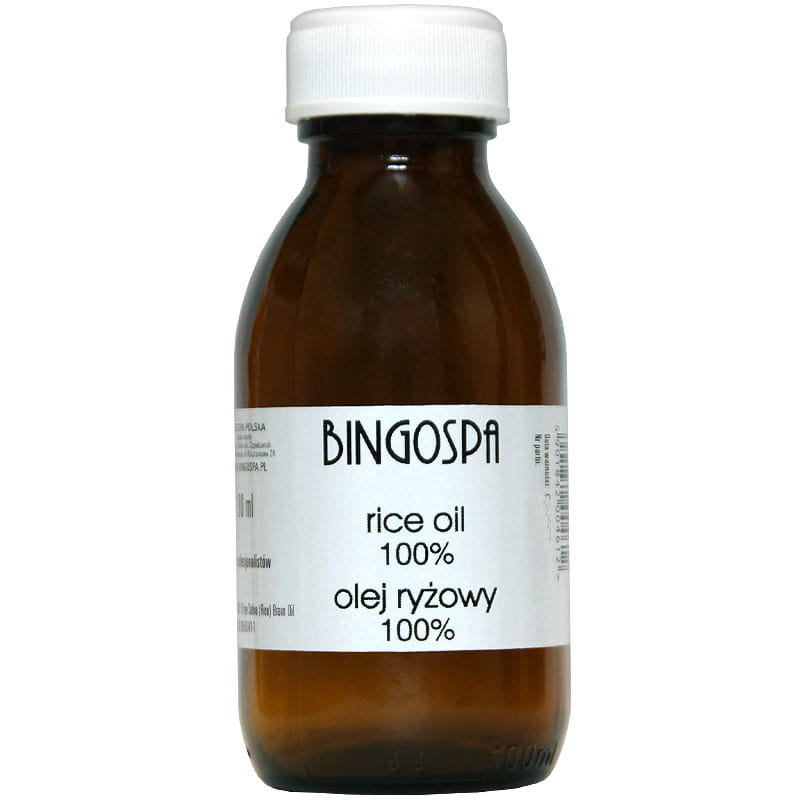 POWSTRZYMUJE PROCESY STARZENIE SKóRY Olej ryżowy 100% BINGOSPA 100 ml