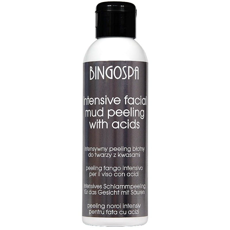 Intensywny peeling błotny do twarzy z kwasami BINGOSPA