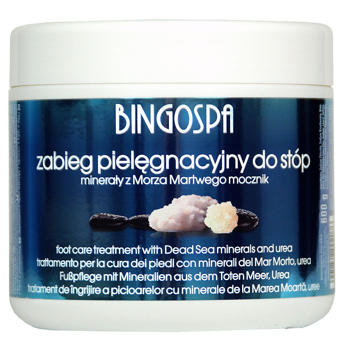 Zabieg z mocznikiem, minerałami Morza Martwego i olejkiem eukaliptusowym pielęgnacyjny do stóp BINGOSPA Dead Sea