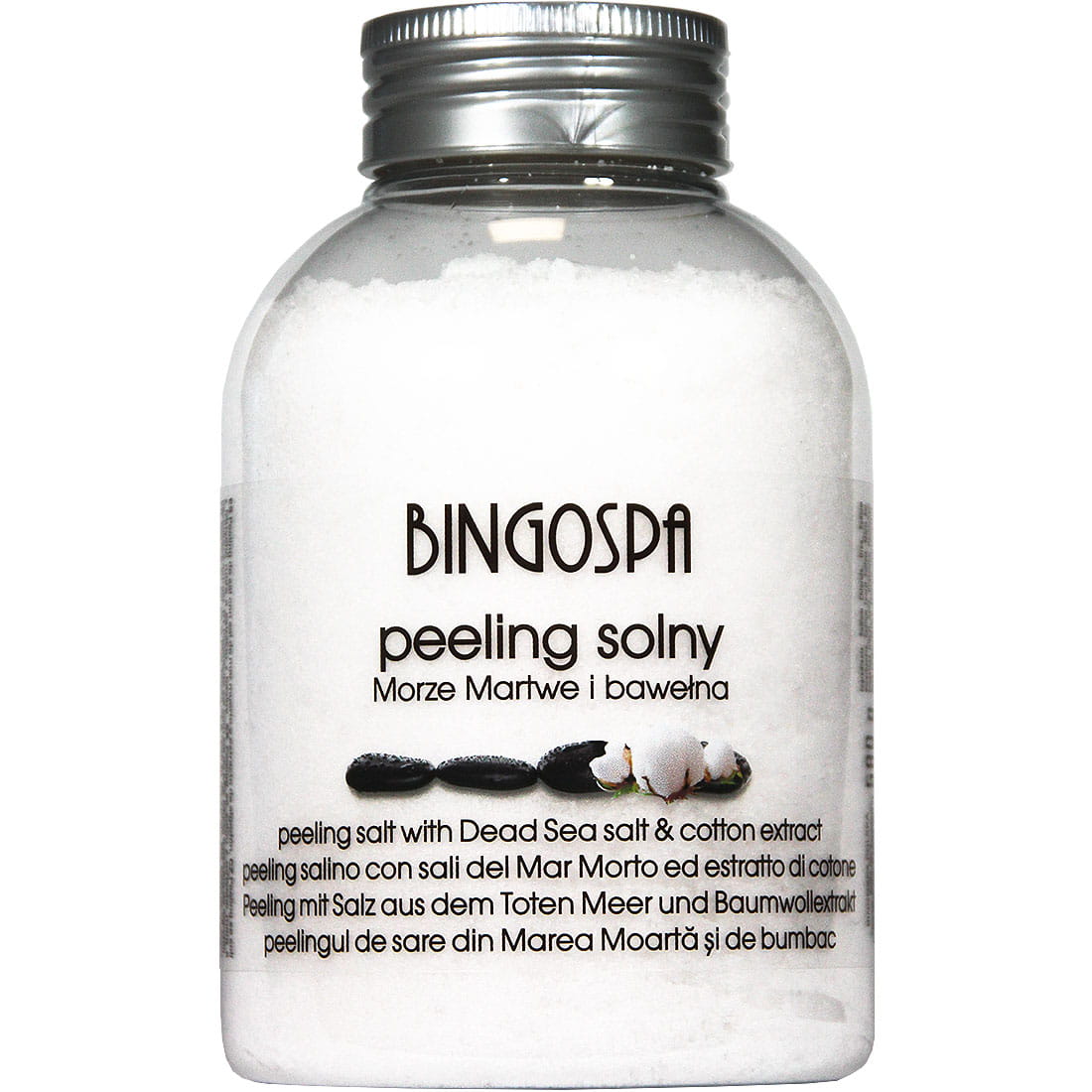Peeling solny z solą z Morza Martwego i ekstraktem z bawełny BINGOSPA