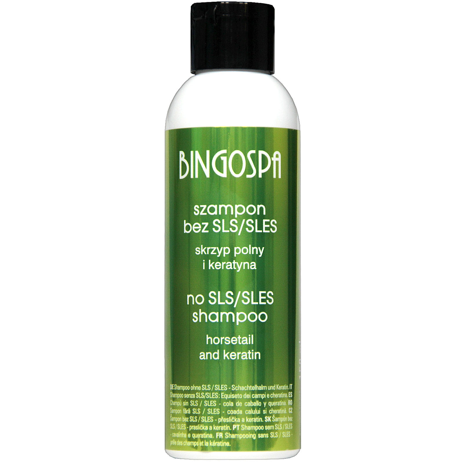 Szampon bez SLES/SLS ze skrzypem polnym i keratyną 150 ml BINGOSPA