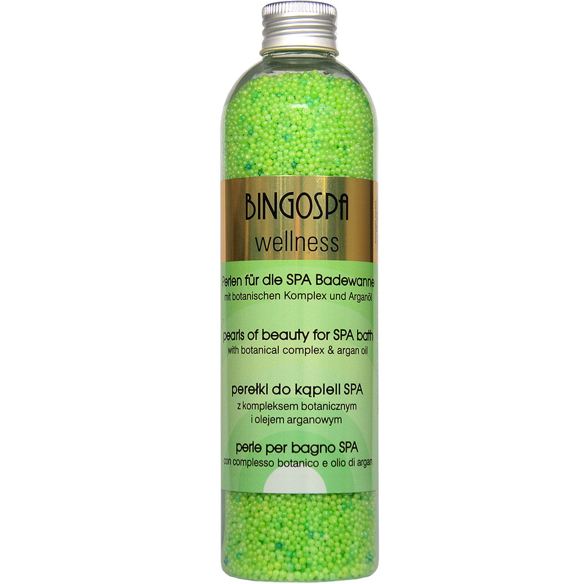 Perełki do kąpieli SPA z kompleksem roślinnym i olejem arganowym BINGOSPA 230 g