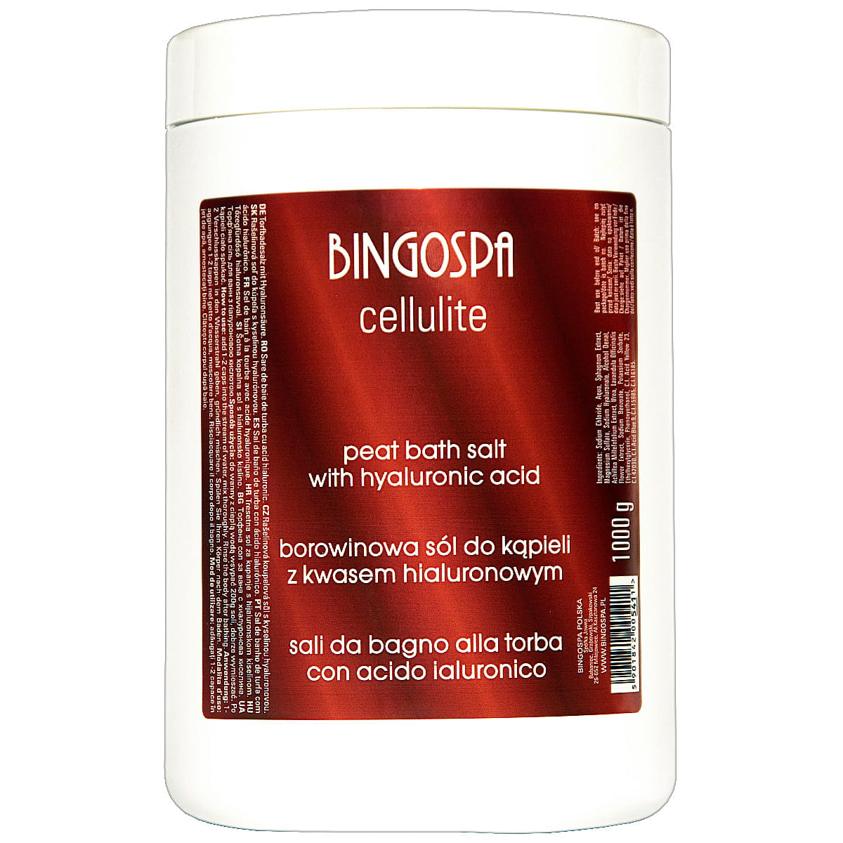 Sól borowinowa z kwasem hialuronowym BINGOSPA cellulite