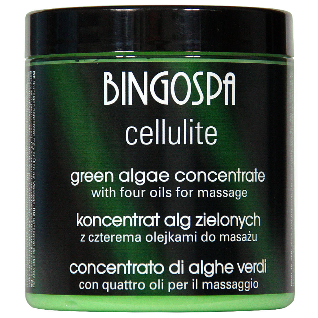 Koncentrat alg zielonych z czterema olejkami do masażu BINGOSPA cellulite
