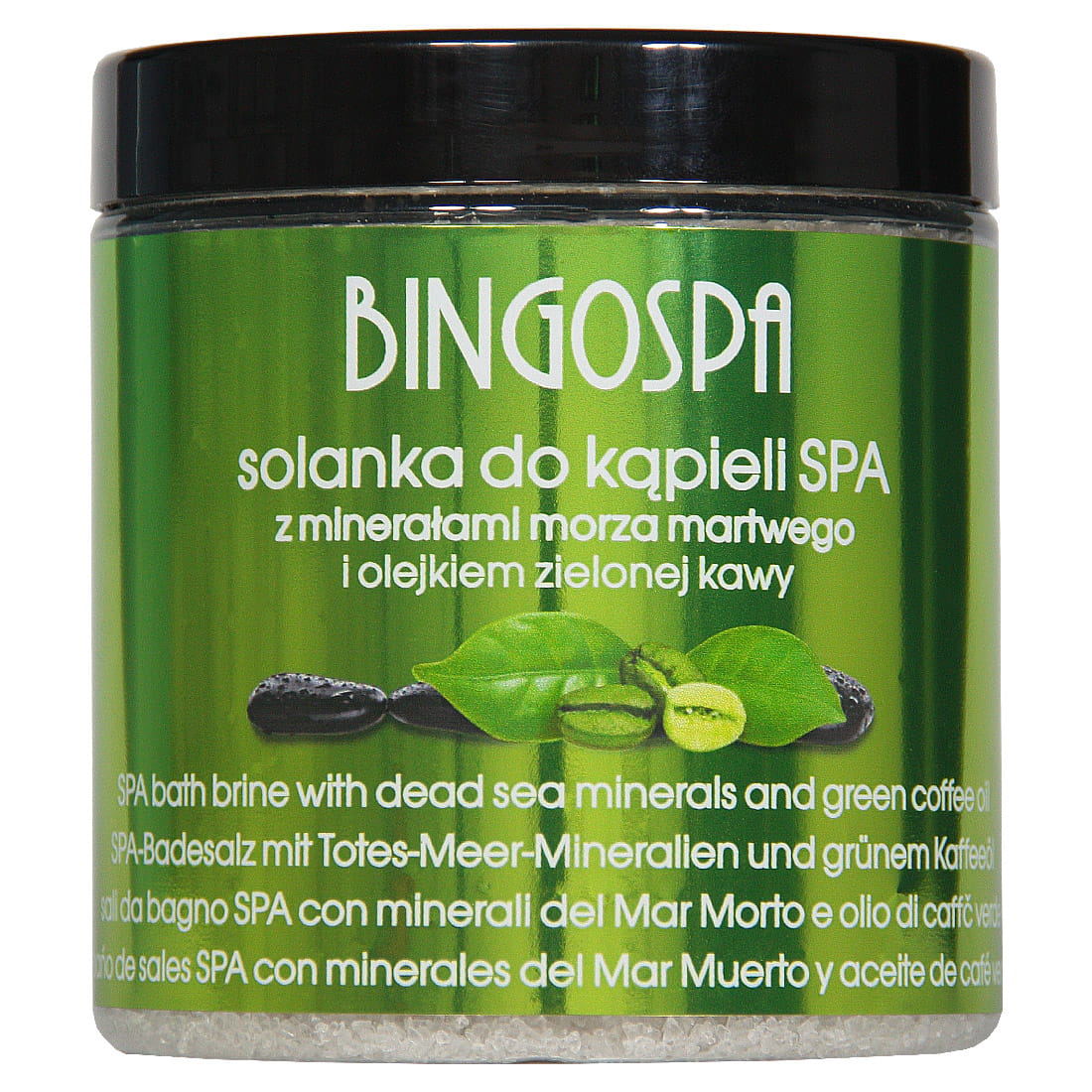 Solanka do kąpieli SPA z minerałami Morza Martwego i olejkiem z zielonej kawy 300 g