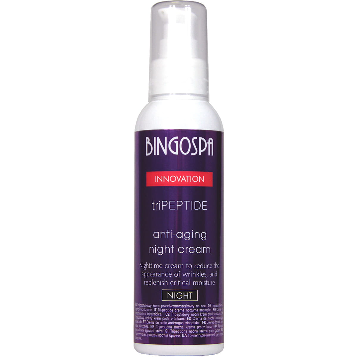 Krem zwiększający produkcję kolagenu i naturalnego kwasu hialuronowego Trójpeptydowy na noc 135 g