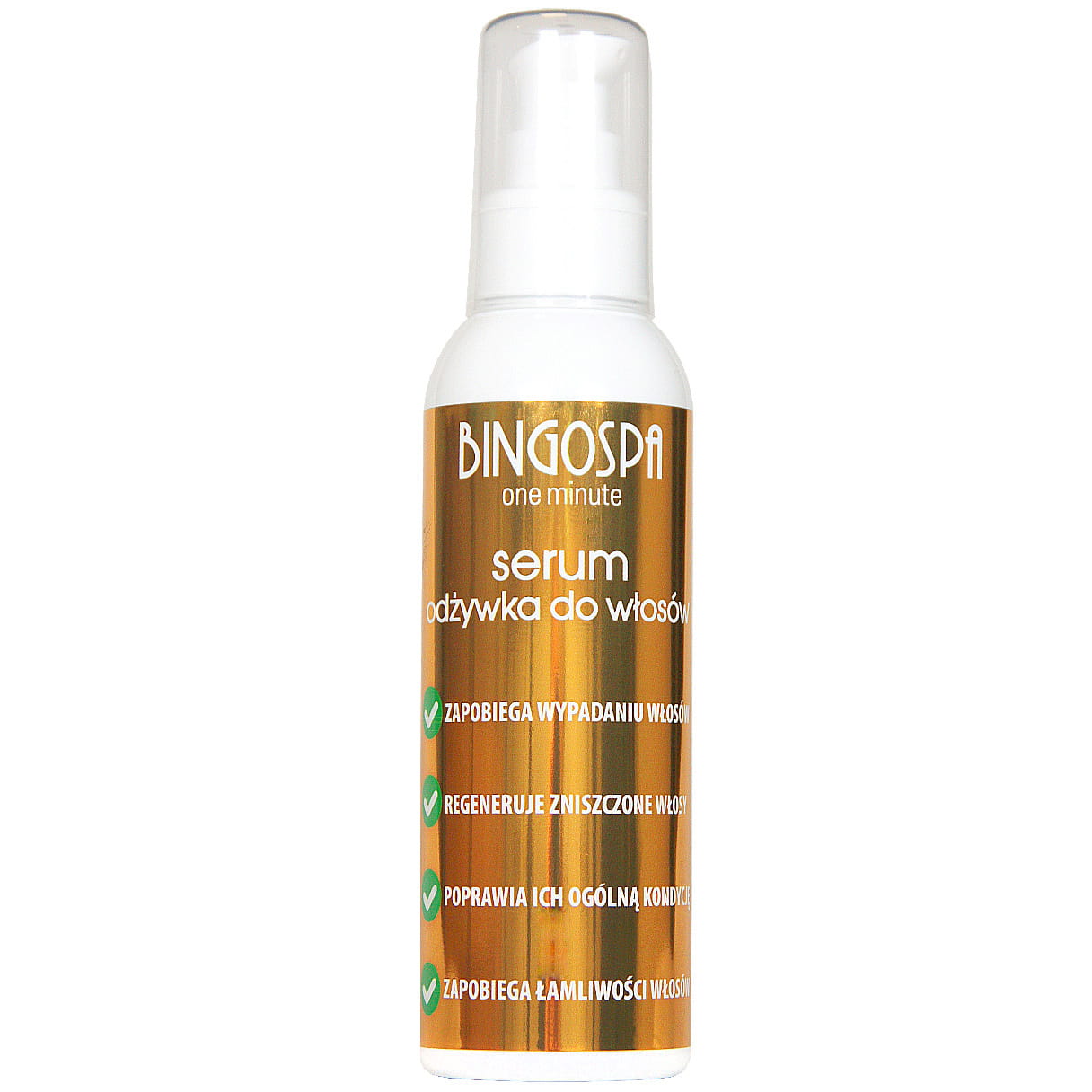 Serum odżywka do włosów olej arganowy komórki macierzyste cytrusów BINGOSPA one minute