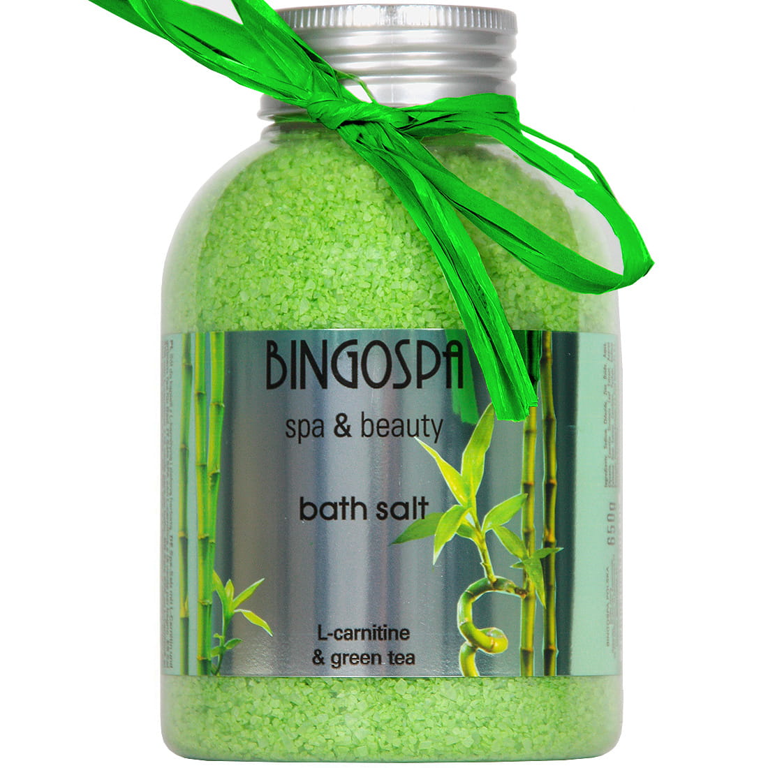 Sól z L-karnityną i zieloną herbatą do kąpieli BINGOSPA spa & beauty