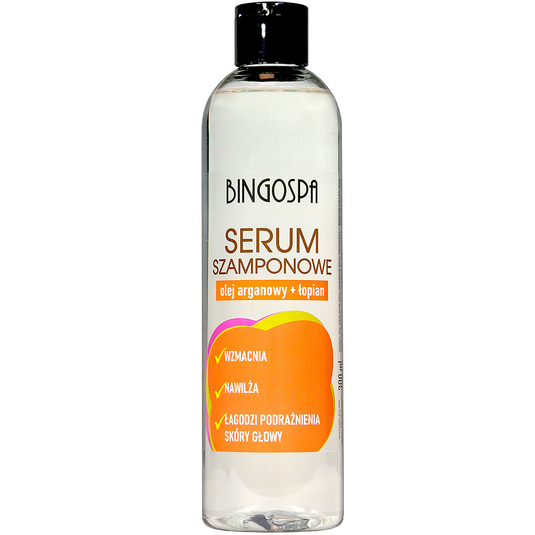 Serum szamponowe olej arganowy łopian 300 ml BINGOSPA